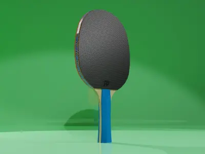 Paleta de ping pong Low-poly 3D model