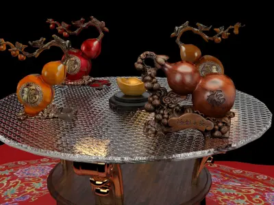 Chinese gourd   3D model