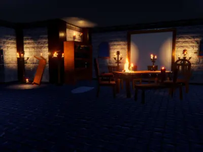 Stylized Furniture Interior Package Low-poly 3D model