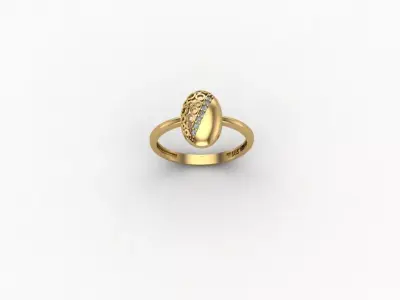 gold ring pint jewelry model 3d stl 3D print model 6