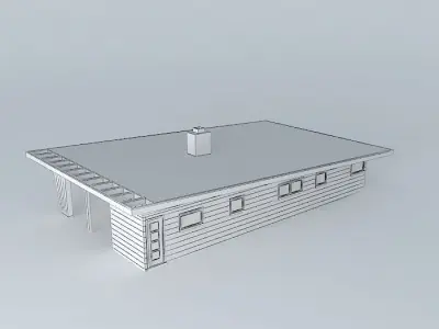 Retro House Free 3D model