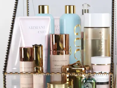 Cosmetic set for beauty salon 3 3D model