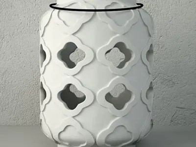 Ceramic Lantern Set 3D model