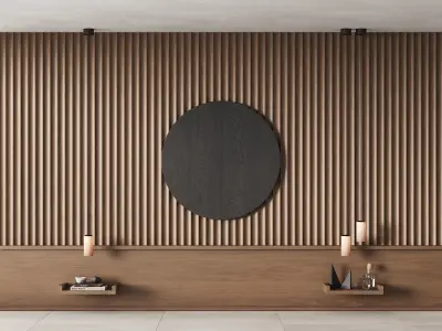 424 wall composition 13 bedroom headboard kit 08 3D model