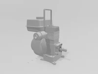 Yanmar gasoline engine 3D print model