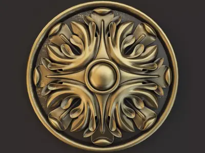 Rosette  for cnc machine 3D model