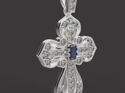 Cross Pendant 66782 3D print model