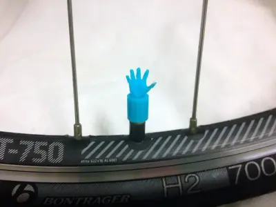 Car Truck Bike Van Tire Tyre Wheel Valve Stem Caps Cover Hand 3D print model