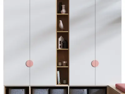 Furniture For Kids Room Set 001 3D model