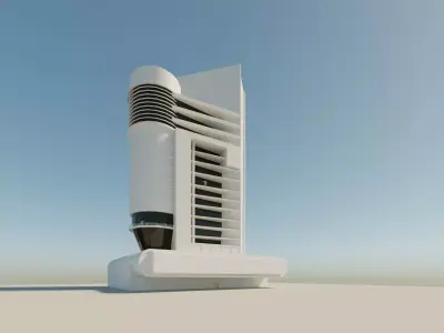 Corona - 3ds max Scene Files - House  Exterior 3D model Free 3D model