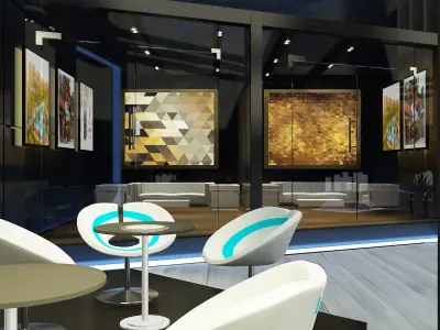  Booth Exhibition Stand a273 3D model
