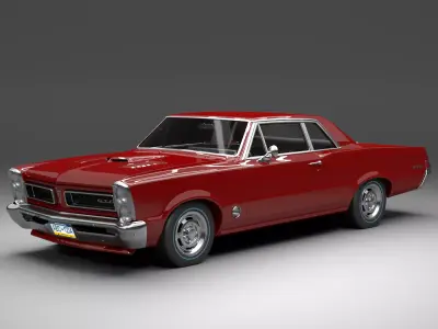 pontiac gto 1965 3D model