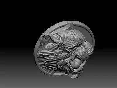 tiger pendant 3D print model purchase