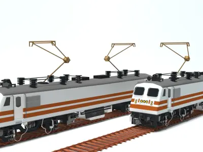 Wap5 Locomotive Engine Free 3D model