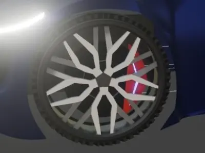 VW Audi Jetta R8 Sedan with rig 3D model