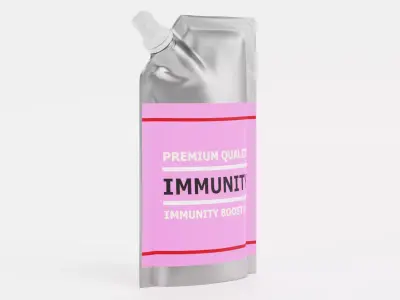 Immunity Gel - Product Concept Packaging Low-poly 3D model