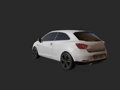 Low Poly Car 4 Low-poly 3D model