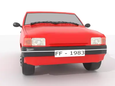 80s Hatchback 3D model