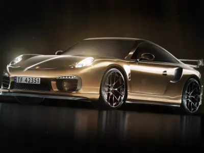 Porsche 911 turbo - 2015 3D model