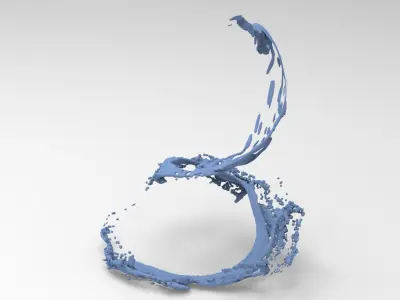 Dragon water splash 9  3D model