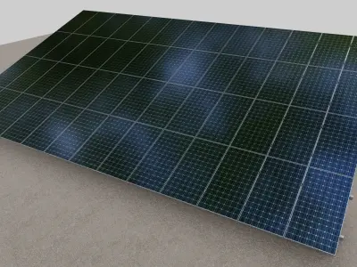 Solar Panel Steel Construction Type 19 3D model