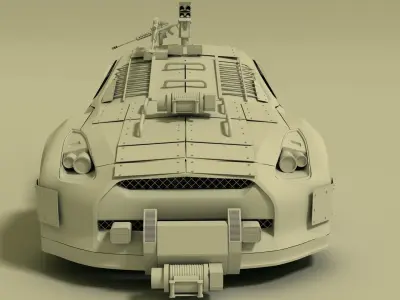 Nissan GTR  3D model