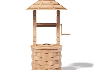 Decorative Well 3D Model 3D model