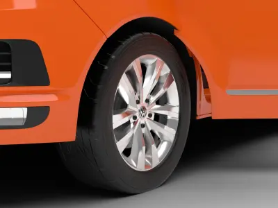 Volkswagen T6 Transporter 2019 HQ 3d model  3D model