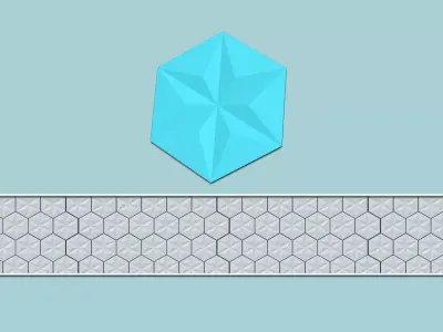 Hexagonal Wall Panel A20 Star - Interior Design Decoration 3D print model