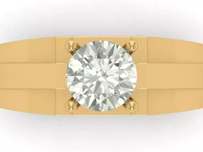 Engagement Ring Free 3D print model 17
