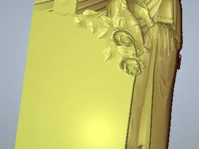 Monument with maria and jesus 3D model