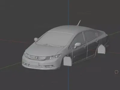 Honda Civic G9 3D print model