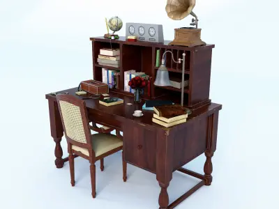 Classic Desk 3D model
