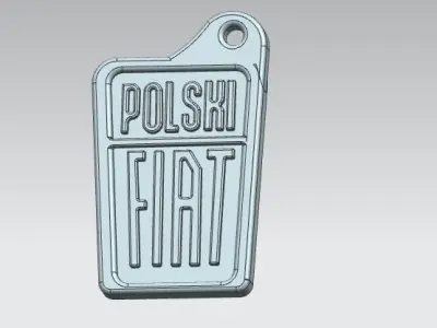 Polski Fiat  keychain 3D model