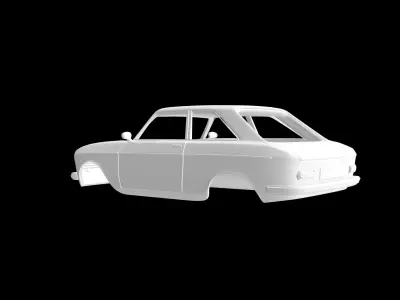 Peugeot 204 Coupe 3D print model