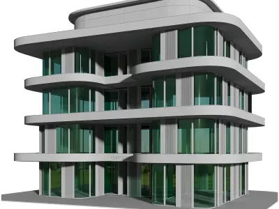 Office Building 1 3D model buy