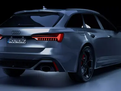 Audi RS6 Avant HighPoly 3D Model 3D model