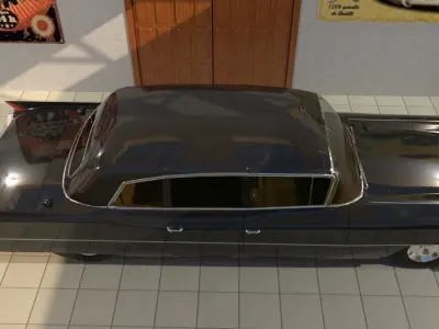 Cadillac series 75 1963 limo 3D model