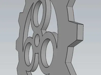 Mechanical Gear Wheel For Engineering Work 3D model