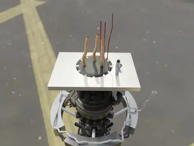 rocket engine  Free 3D model