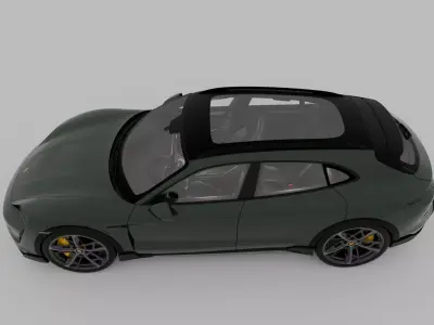 Porsche Taycan Turbo S Cross Turismo 3D model