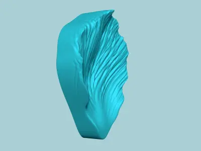 Tulip Flower Petal 01 - Moulding Artificial Craft 3D print model