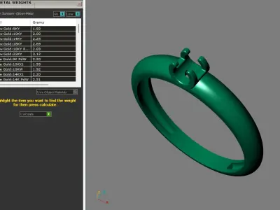 Rings for Women Womens Rings Stone Ring Ready STL 3DM Models  3D print model 14