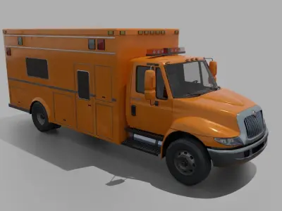 Truck International Durastar Low-poly 3D model