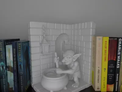 goblin dungeon book nook 3D print model