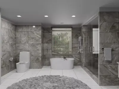 Modern Bathroom Free 3D model
