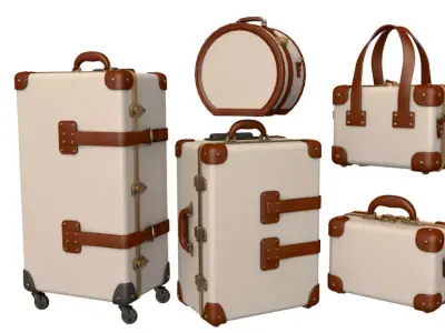 Steamline Luggage Set 3D model