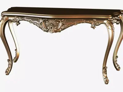 Carved console ornament for cnc 01 3D model