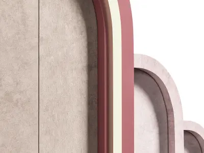 Panel checkered cloud 3D model