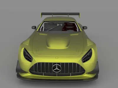 Mercedes AMG GT3 2024  Racing Car  3D Model for Printing  3D print model